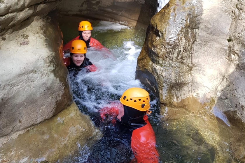 Canyoning dans le jura