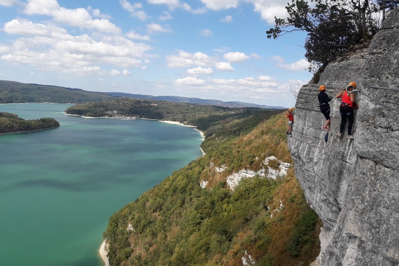 Via Ferrata du lac de Vouglans, belvédère du Regardoir 23/08/2026